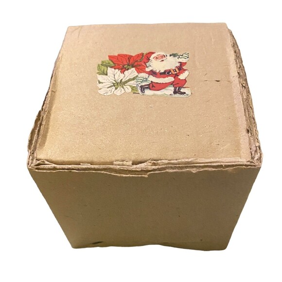 Porcelain Heart-Shaped Signed Candle Dish Lovebirds Christmas 4 x 4 Original Box - Picture 9 of 9